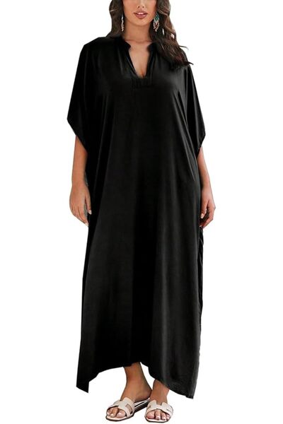 GENERAL Women's Long Kaftan Maxi Dress Boho Swimsuit Beach Cover Up Robes One...