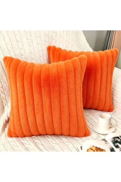 Bunliuys غطاء وسادة مخملي من قطعتين مقاس 18 × 18 انش، اغطية وسائد مربعة من ال...