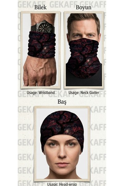 Motorcu Buff Bandana – Çok Amaçlı Boyunluk, Maske, Bere ve Kafa Bandı