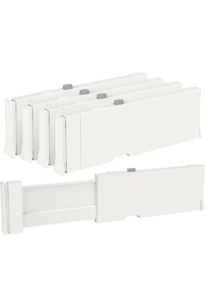 KASTWAVE Adjustable Drawer Dividers – 4" High Expandable from 11.6" to 17", P...
