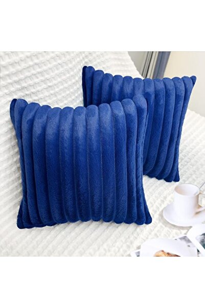 Bunliuys غطاء وسادة مخملي من قطعتين مقاس 18 × 18 انش، اغطية وسائد مربعة من ال...