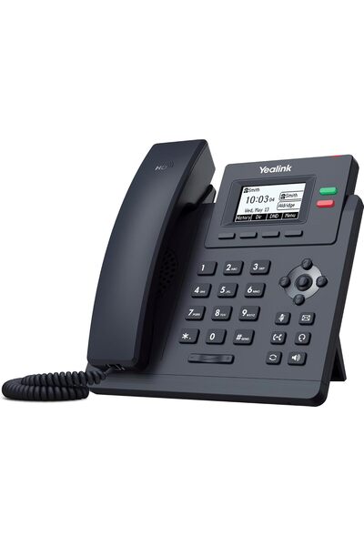 Generic Brand SIP-T31P Entry-level IP Power over Ethernet Corded Phone with 2 Lines, HD Voice and 2.3 Inch Graphical LCD Display with Backlight (132 x 64 Pixel) - Black