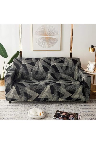 GENERAL Sofa Cover for 1 2 3 4 Seat, Morbuy Geometry Printed Sofa Slipcovers ...