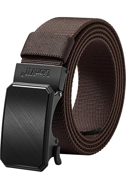 GENERAL LionVII Ratchet Elastic Stretch Belts, 1 3/8" Slide Belt for Men with...