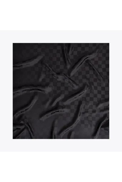 Zerafetim Damalı Jakarlı İpek Twill Eşarp