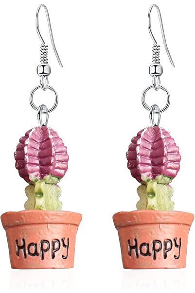 GENERAL 3D Simulation Handmade Lightweight Funny Green Plant Cactus Dangle Dr...