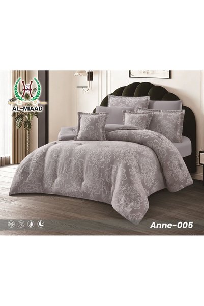 ALMIAAD Luxury Jacquard Embroidered Nafir and Nustan Bedspread - 5 Pieces