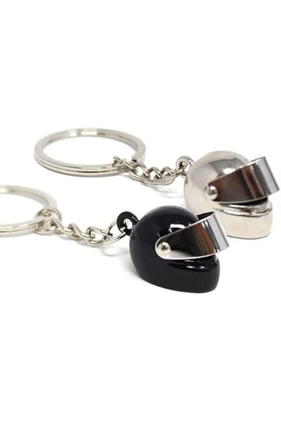 GENERAL Tazweeq 2 Pcs Motorcycle Helmet Keychains, Mini Helmet Keyring Set, H...