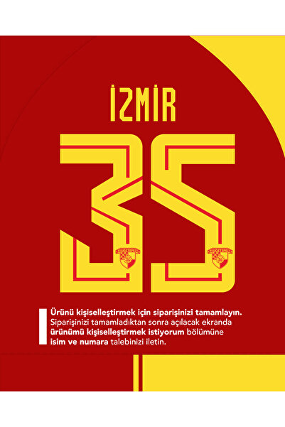 UMBRO Göztepe 2026-2027 Arma Sarı Kırmızı Kişiselleştirilebilir Forma