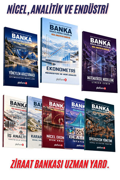 ZİRAAT BANKASI UZMAN YARDIMCILIĞI SINAVINA HAZIRLIK NİCEL,ANALİTİK VE ENDÜSTRİ KONU ANLATIM SETİ
