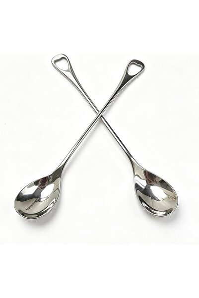 Sweet seven Long Handle Stirring Spoon, Stainless Steel Coffee Scoop, 18cm Si...