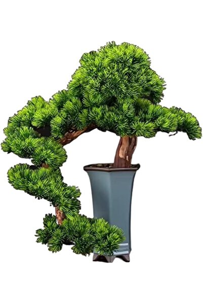 GENERAL نبات اصطناعي للزينة، بونساي محاكي، نبات صنوبر اصطناعي للزينة، مناسب ل...