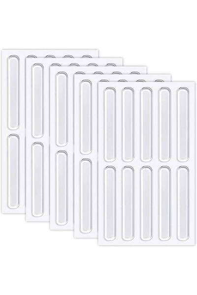 GENERAL 50 Pcs Transparent Furniture Bumpers, Silicone Cabinet Door Pads, Cle...