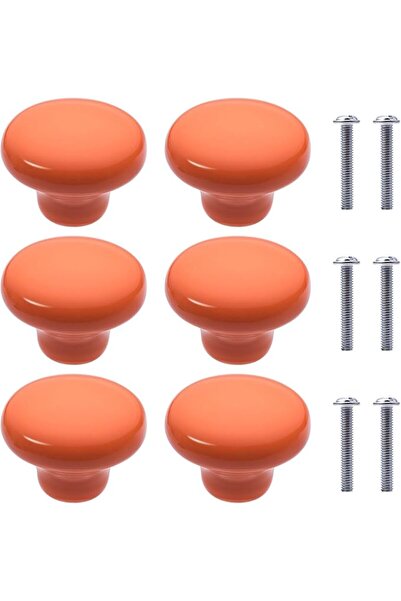 GENERAL NAKUPENDA Pack of 6 Furniture Knobs Round Ceramic Cabinet Drawer Knob...