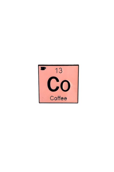 gokmentoy CO Kimyasal Kahve Sembol Barista Kahve Temalı Metal Pin Rozet