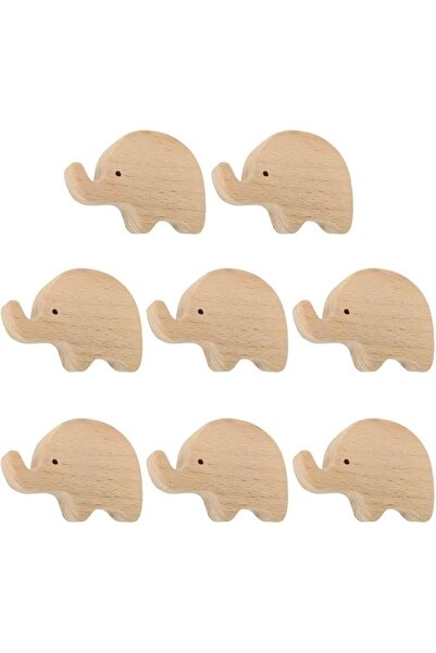 Generic 8 Pcs Wood Craft Elephant Handles Cabinet Pull Handles Kitchen Cabine...