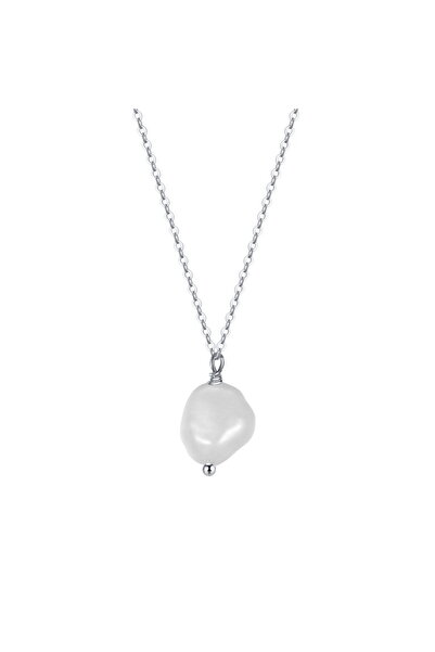 Be Special Colier din argint 925 placat cu rodiu cu perle 47 cm