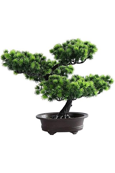 GENERAL نباتات اصطناعية للمنزل والمكتب، شجرة محاكاة خضراء في أصيص، شجرة محاكا...