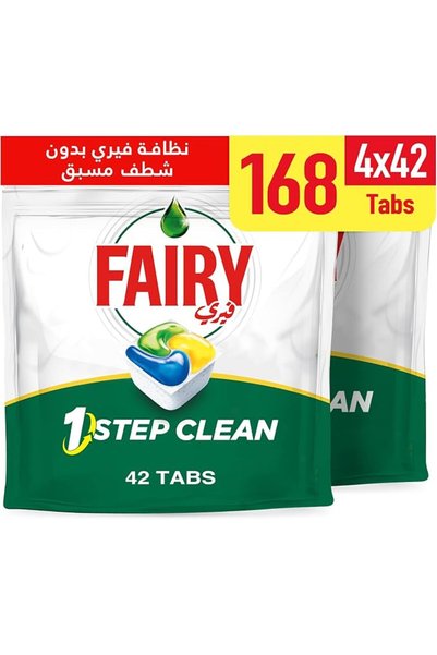 Fairybell أقراص غسالة الصحون الأوتوماتيكية فيري 1 ستيب كلين مع بديل قوي للمبي...