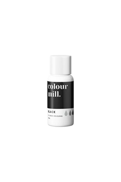 Colour Mill Colorant pentru ciocolată, cremă de unt etc. - Black, 20 ml -