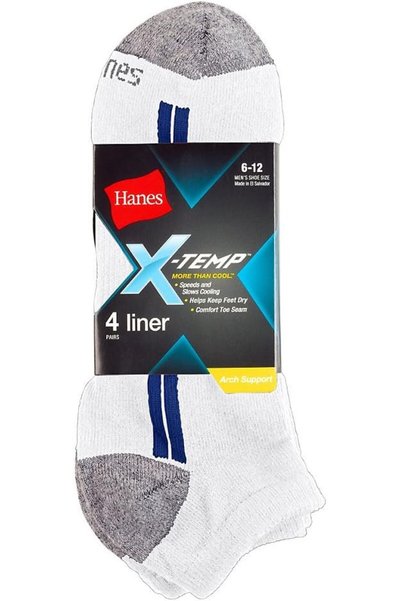 HANES Men's ComfortBlend 6-Pack Lightweight Casual Assorted Crew Socks