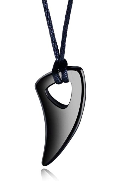 X SPRING Pendant Necklace, Stainless Steel Wolf Tooth Pendant Necklace for Me...
