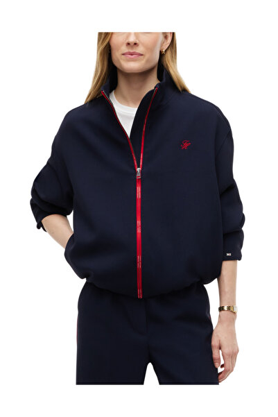 Tommy Hilfiger Γυναικείο Bomber Μπουφάν Navy Μπλε WW0WW52315-C1G