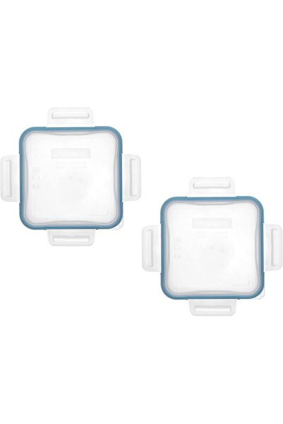 Snapware 8704-PC (4-Cup) Lid w/Blue Spruce Gasket (2-Pack) - Made in USA