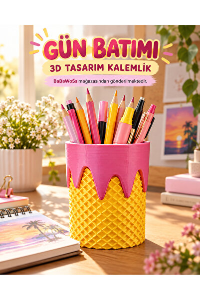 babawoss 3d yazıcı makina parçaları ürün tasarım 3D štampani držač za olovke ...