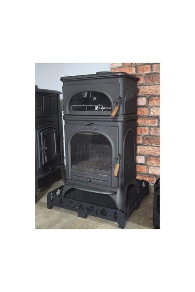 flamestove FİRE STOVE FRS-023-AK Modena Lüx Oven Alttan Küllüklü Döküm Soba