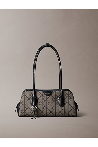 Calvin Klein Women's Emblem Trio Jacquard Shoulder Bag