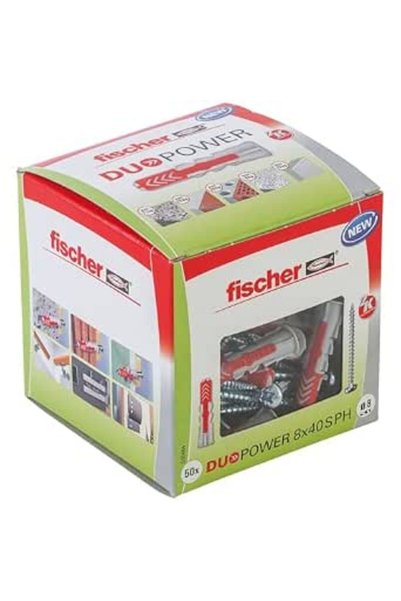 Fischer قابس كهربائي DUPOWER 6 * 30 مع برغي
