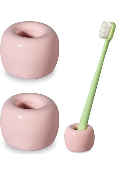 GENERAL حامل فرشاة أسنان من السيراميك من Urbanstrive Sleek Mini لطاولات الحما...