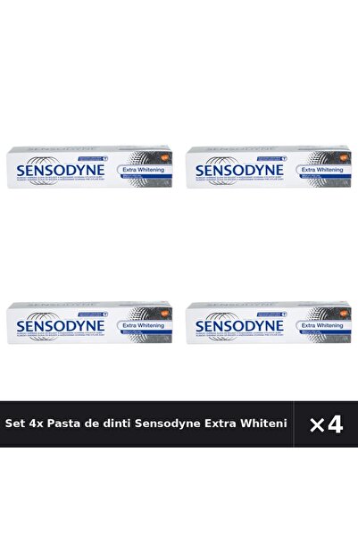 Sensodyne Set 4x Pastă de dinți Extra Albire, 100ml