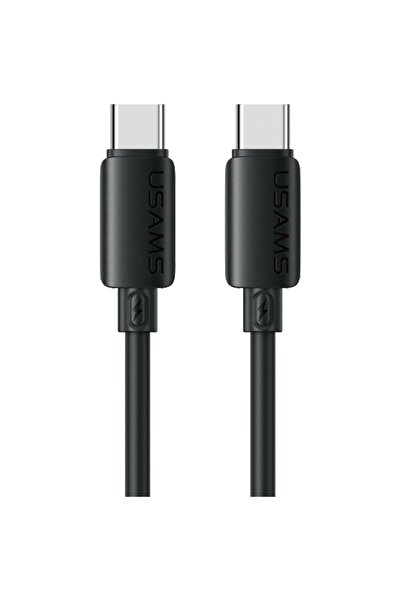 Usams U98 30W 3A Cablu USB-C la Lightning din silicon cu încărcare rapidă, negru