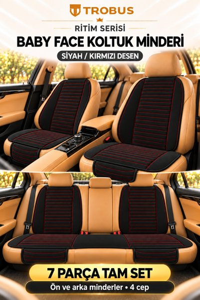 TROBUS Ritim Chery Tiggo 7 Pro 2023 ve Sonrası Baby Face 7'li Koltuk Minderi ...