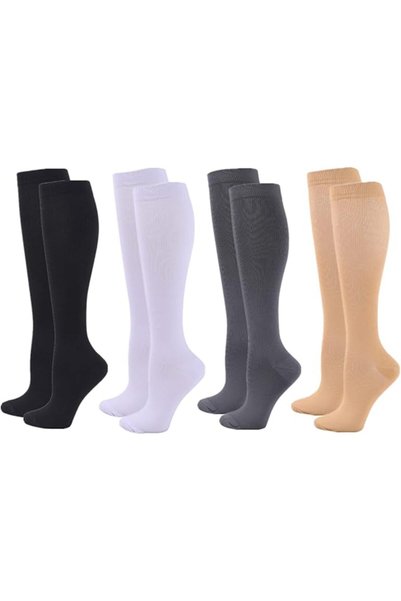 Zingso Compression Socks for Women Men, 2/3/4/6 Pairs 20-25mmHg Knee Socks Co...