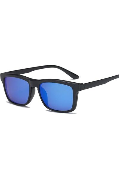 Generic Clip on Sunglasses clip on glasses square Lens Men Women mirror clip ...