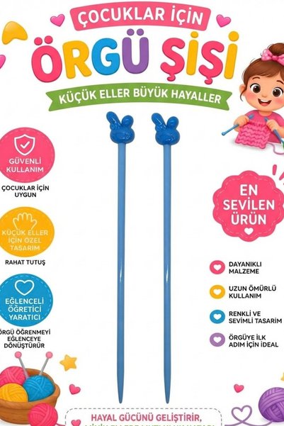 hobi dünyası evim 1 Adet Mavi 5 mm Kalınlık 20 cm Uzunluk Çocuklar İçin Tatlı...