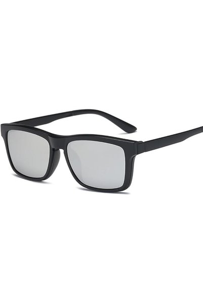 Generic Clip on Sunglasses clip on glasses square Lens Men Women mirror clip ...