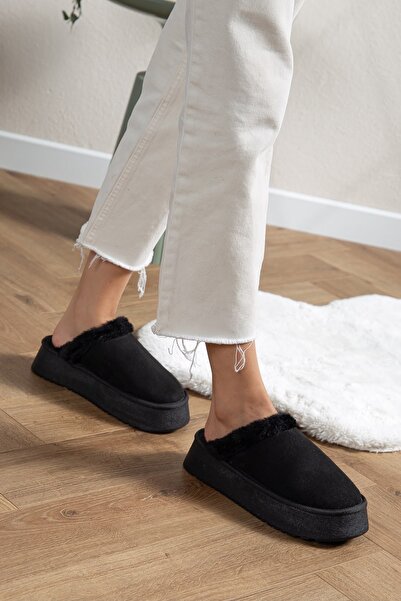 MERETTO By Akıl Luna Women's Furry Warm Soft Slippers
