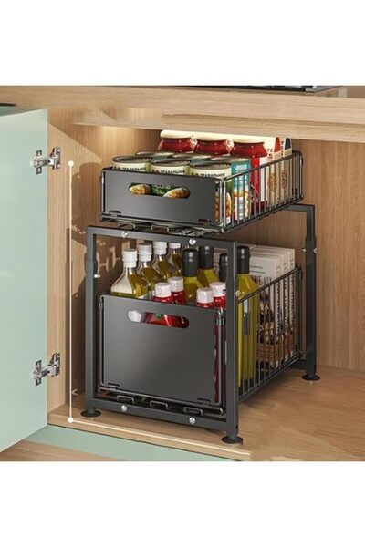 Generic Under Sink Kitchen - Sliding Baskets Pull-Out Drawers for Cabinets Sp...