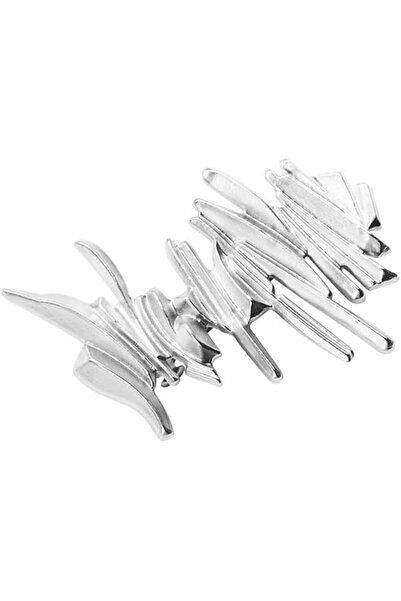 Generic Temperament Mirror Geometric Hair Clip Multilayer Irregular Exaggerat...
