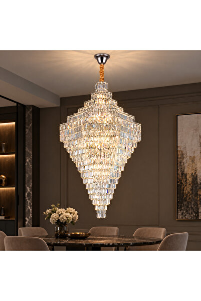 Alessandro DESIGN Candelabru Cristal ADAMA Titania, 60x E14, Diametru 135cm, ...