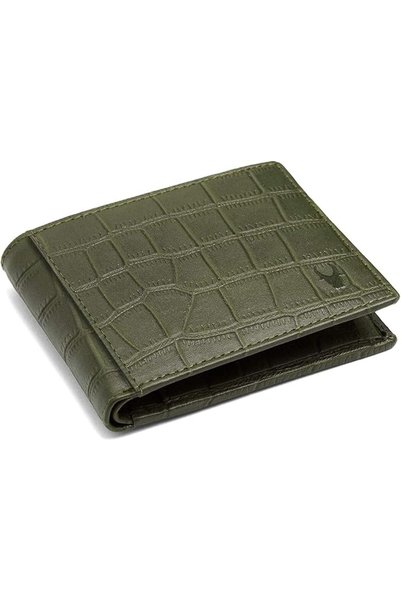 Wildhorn محفظة رجالية هندية سوداء (Wh1173 Black Croco)