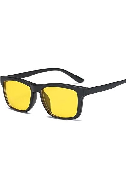Generic Clip on Sunglasses clip on glasses square Lens Men Women mirror clip ...