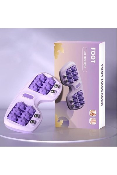 Yighlima Portable Double Foot Massage Roller, Three Massage Techniques for Re...