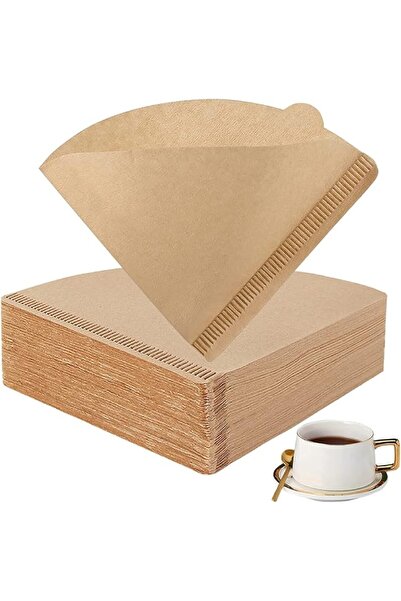 U-HOOME U HOOME Coffee Filter,100 Count 2-4 Cups Cone Natural Paper Filters U...