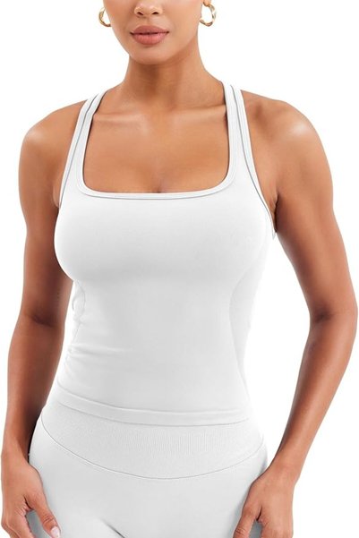 GENERAL قمصان تانك توب للتمرين من YEOREO CoreFlex Racerback للنساء