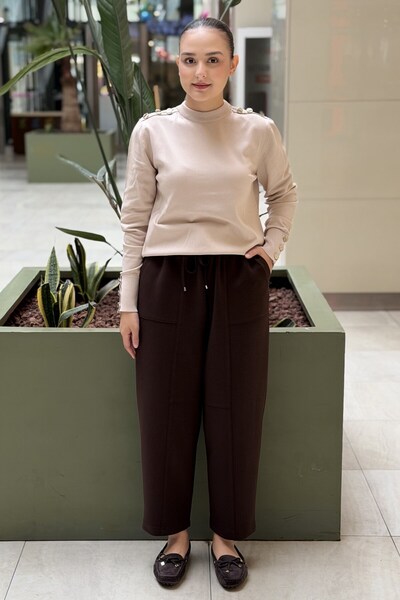 sentez giyim Sentez Stretch Carrot Leg Pants